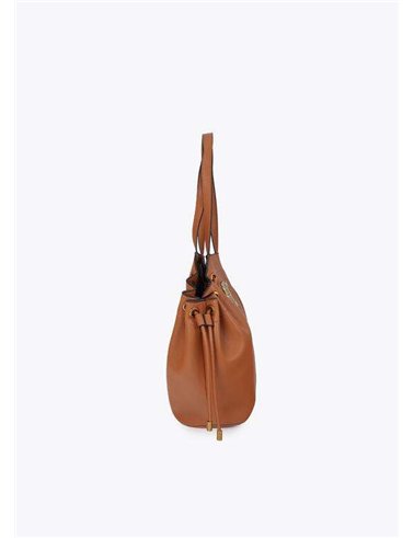 Bolso Shopper Cordón Cuero