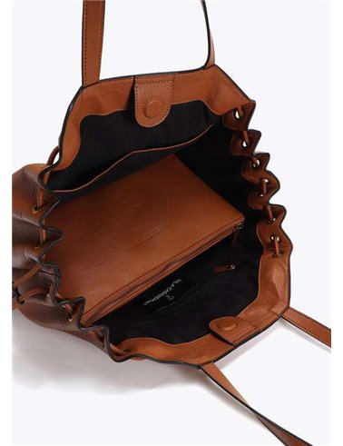 Bolso Shopper Cordón Cuero