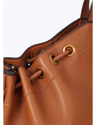 Bolso Shopper Cordón Cuero