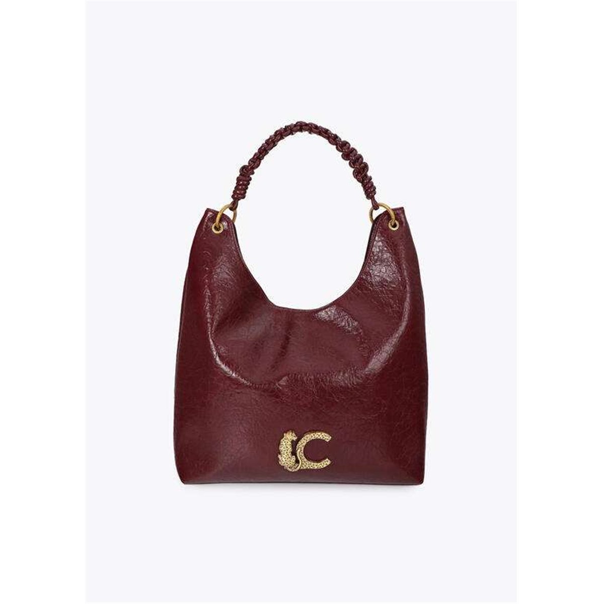 Bolso Shopper Asa Trenza Granate