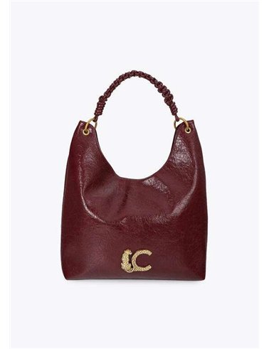 Bolso Shopper Asa Trenza Granate