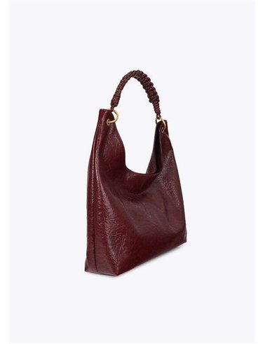 Bolso Shopper Asa Trenza Granate
