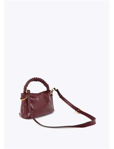Bolso Bandolera Asa Trenza Granate