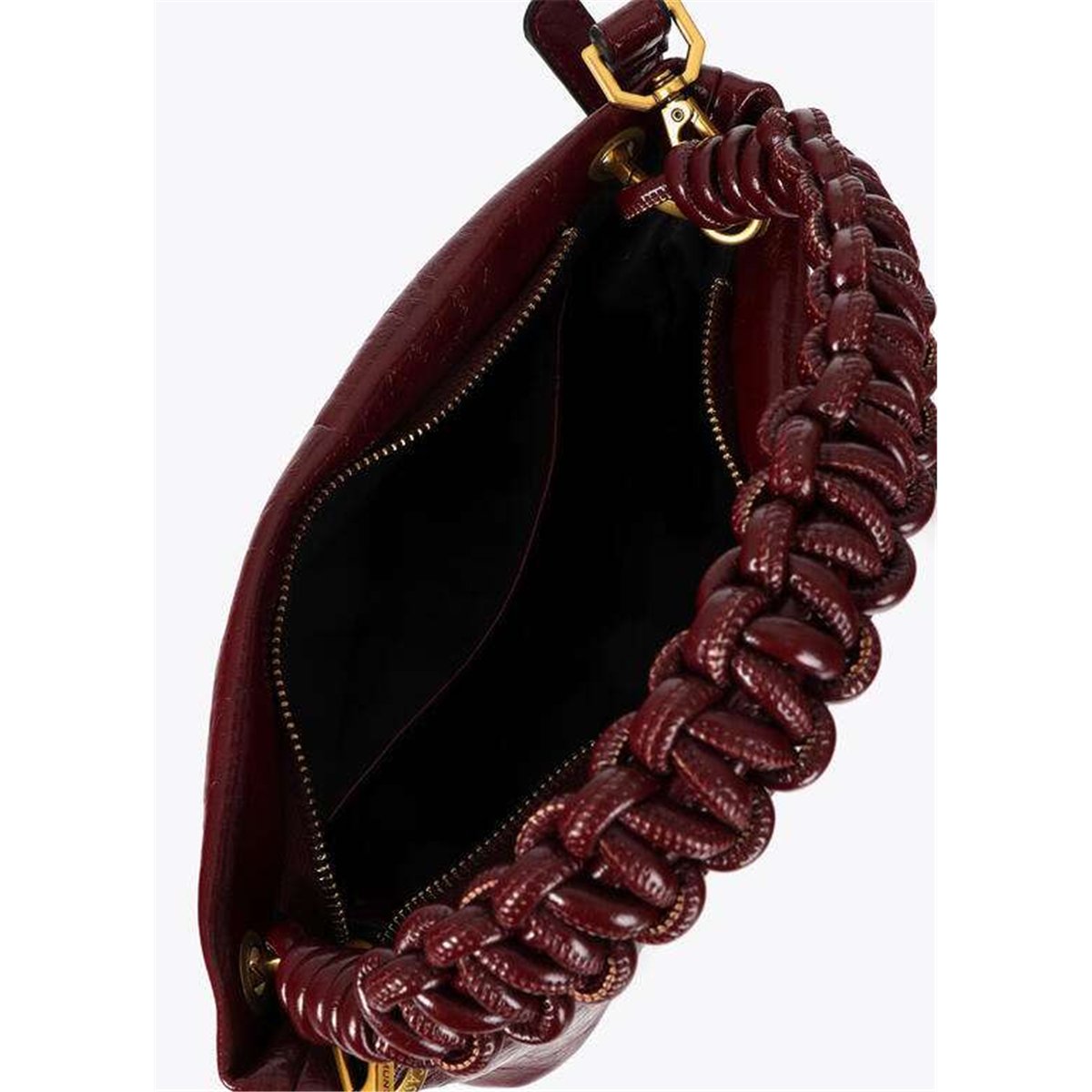 Bolso Bandolera Asa Trenza Granate