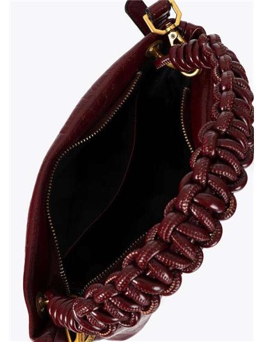 Bolso Bandolera Asa Trenza Granate