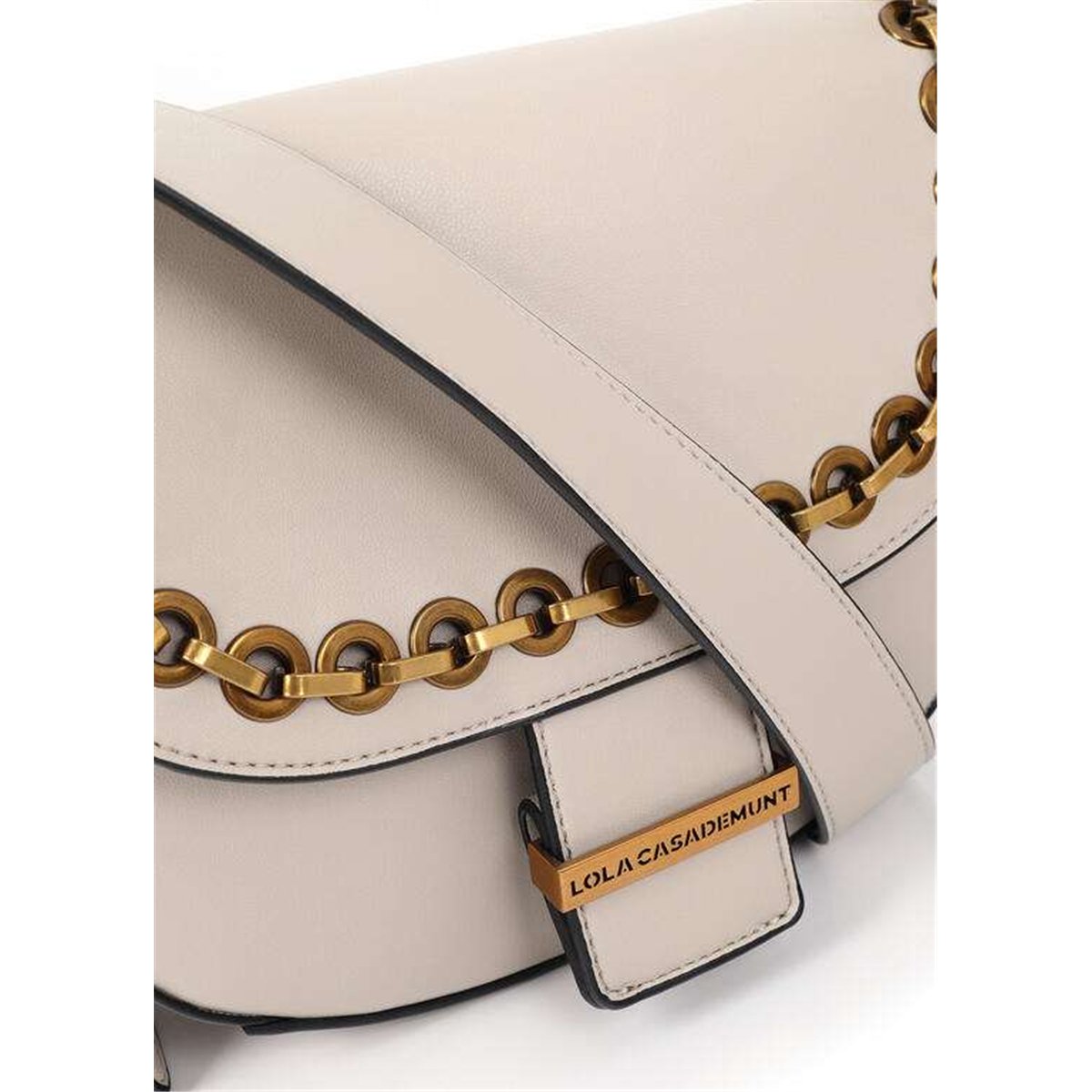 Bolso Solapa Ojales Beig Bolso Solapa Ojales Beig