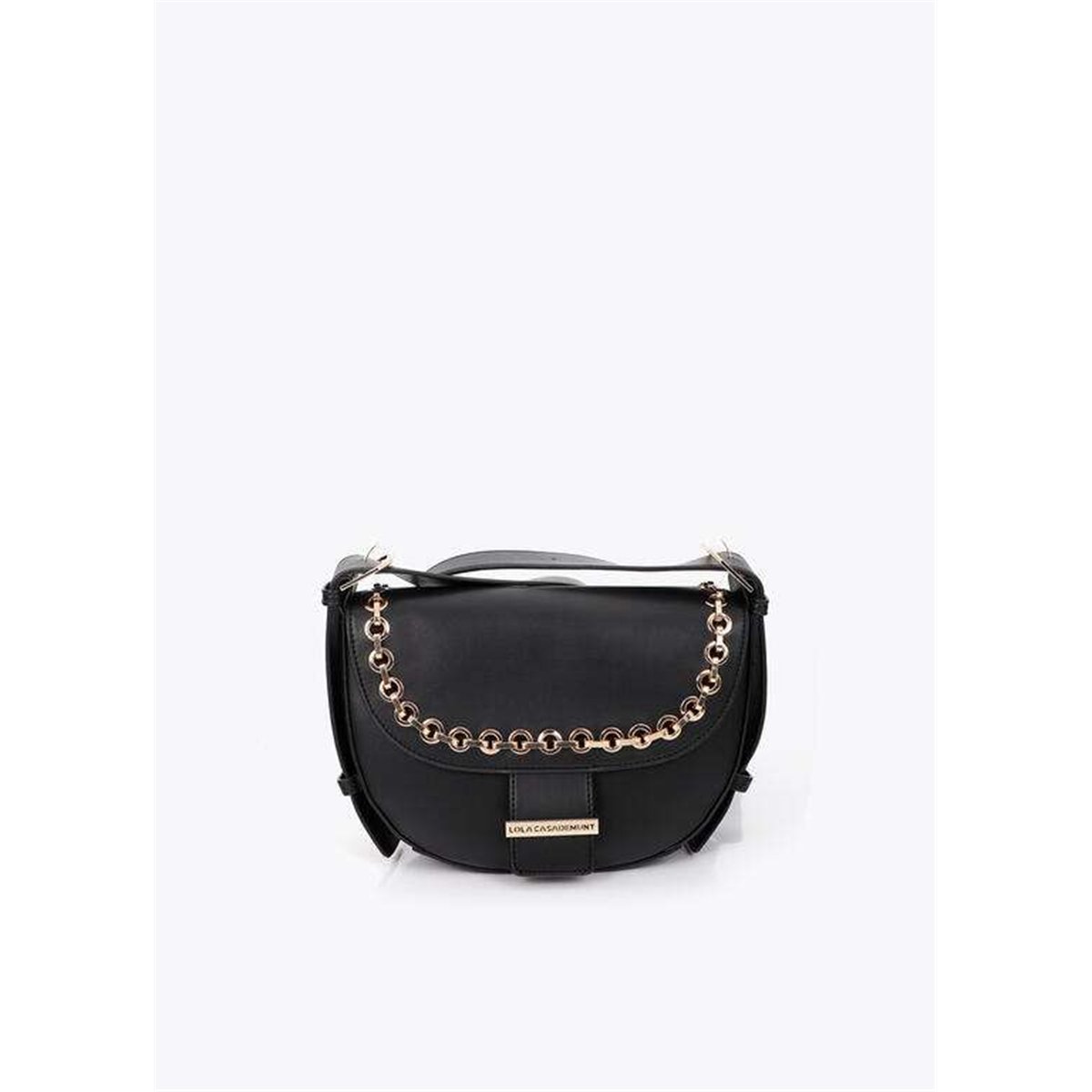 Bolso Solapa Ojales Negro