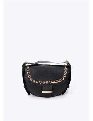 Bolso Solapa Ojales Negro