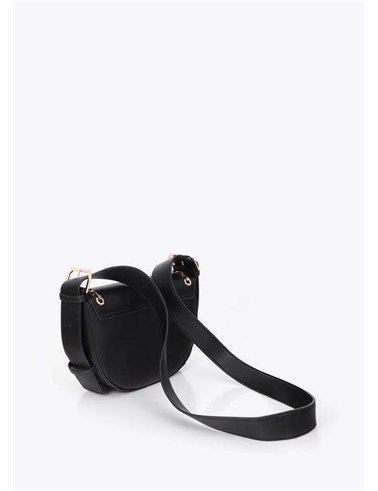 Bolso Solapa Ojales Negro