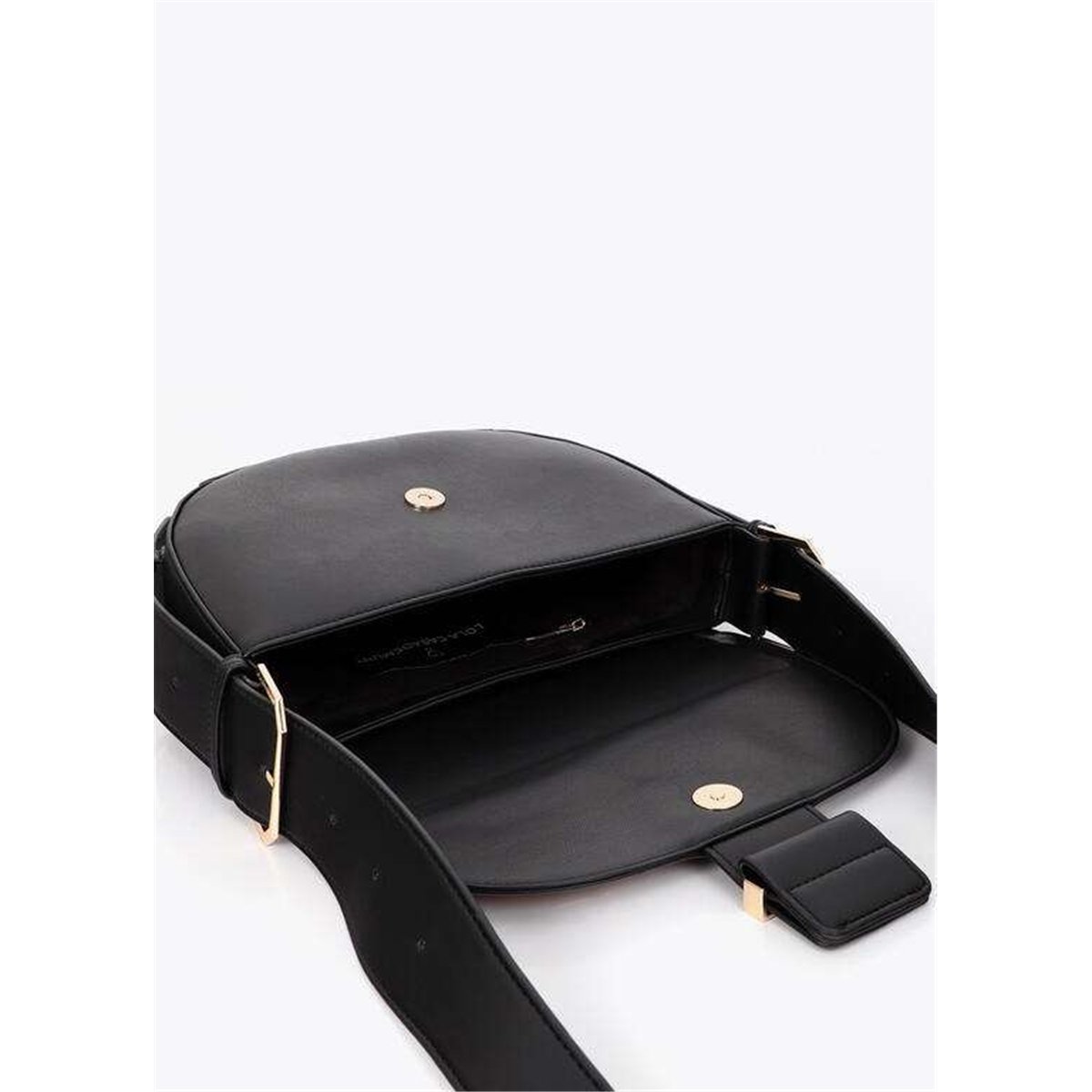 Bolso Solapa Ojales Negro