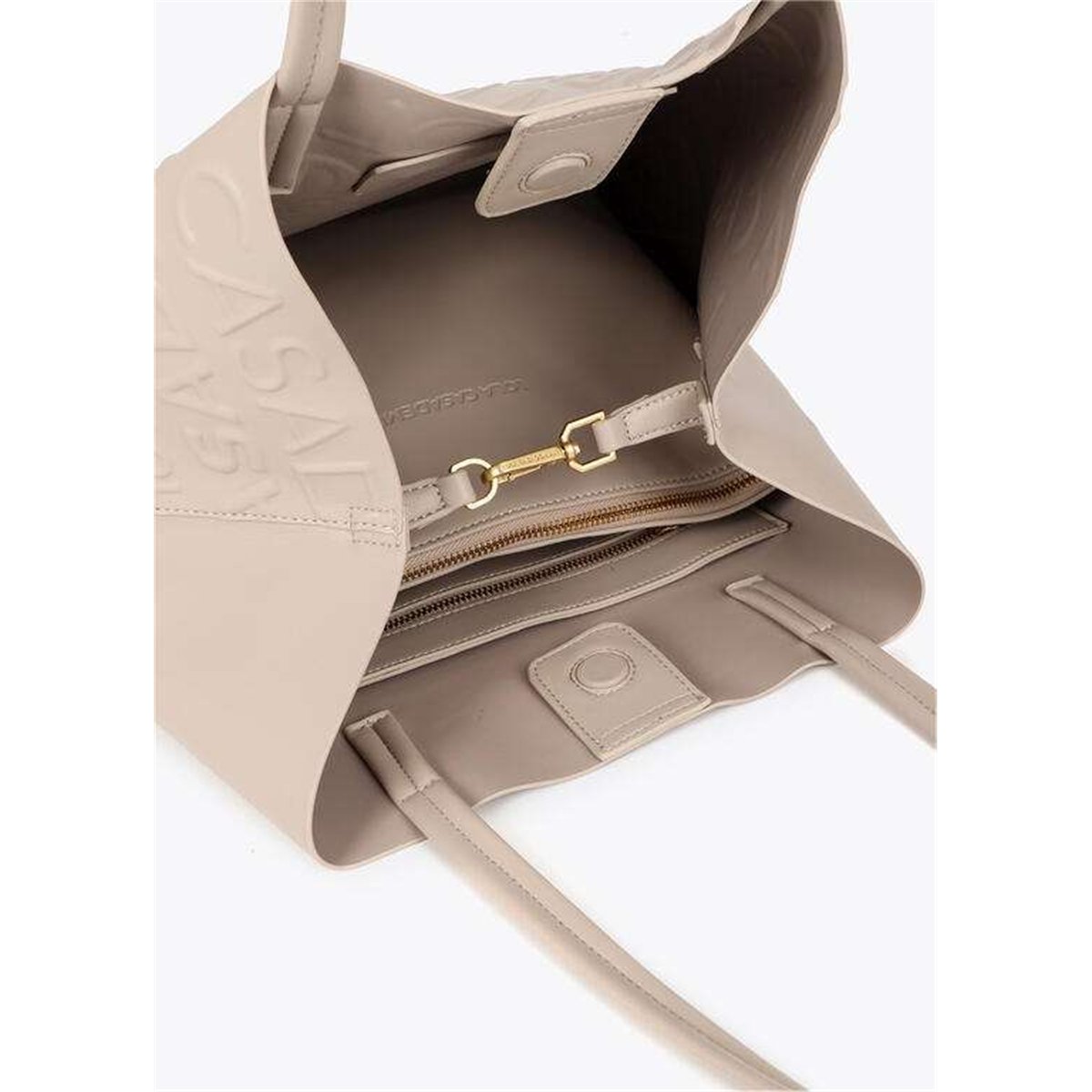 Bolso Shopper Grabado Beig Bolso Shopper Grabado Beig