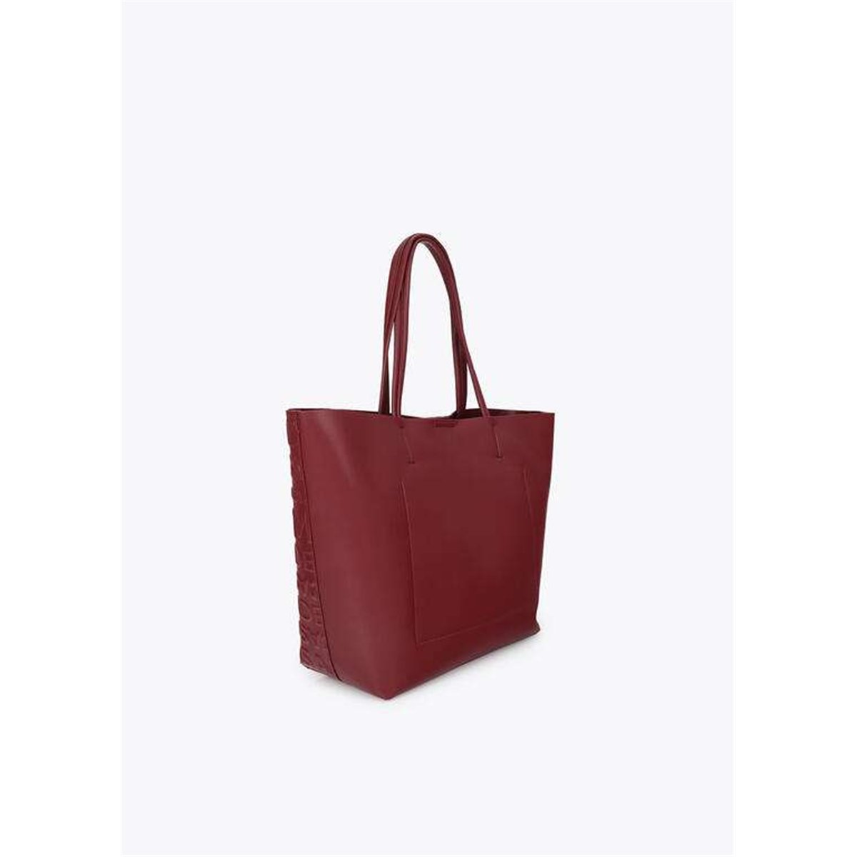 Bolso Shopper Grabado Granate Bolso Shopper Grabado Granate