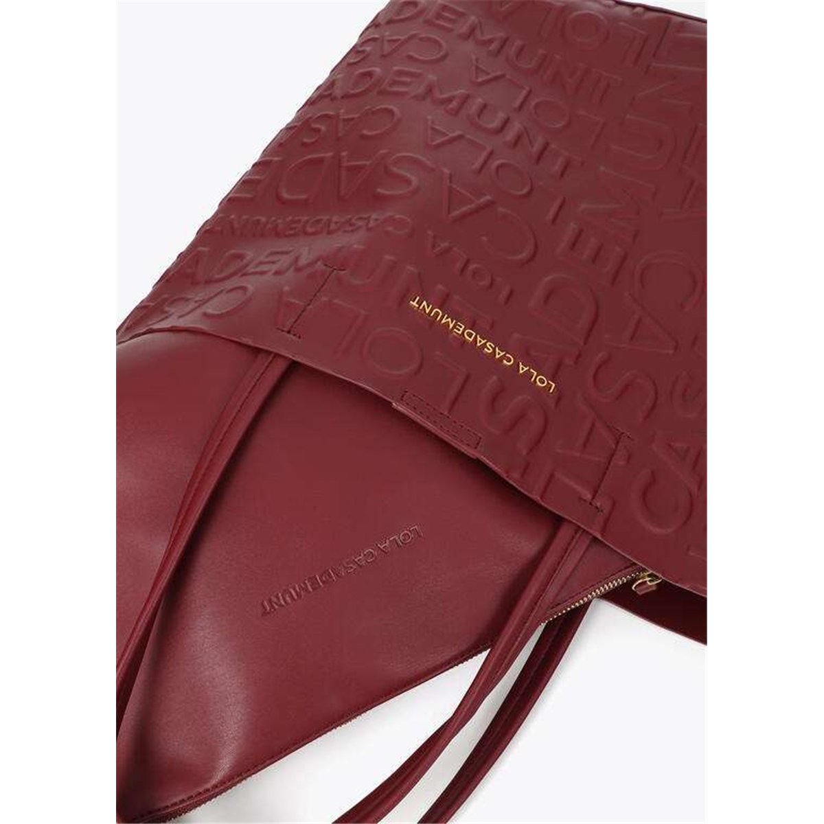 Bolso Shopper Grabado Granate Bolso Shopper Grabado Granate