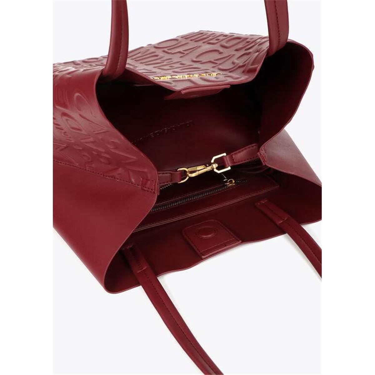 Bolso Shopper Grabado Granate Bolso Shopper Grabado Granate