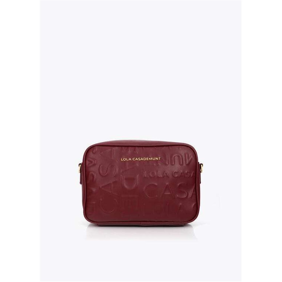 Bolso Macuto Grabado Granate
