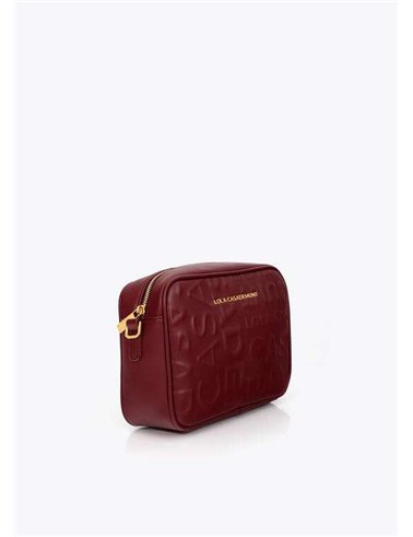 Bolso Macuto Grabado Granate