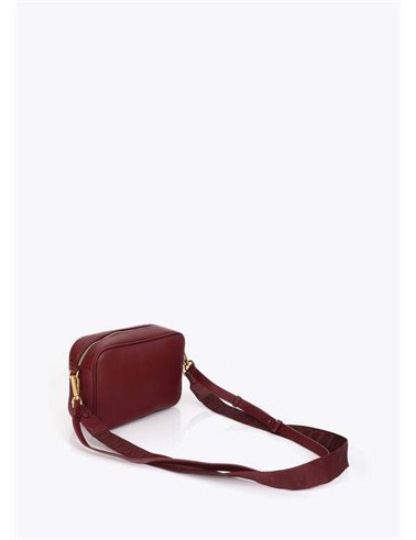 Bolso Macuto Grabado Granate