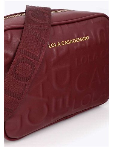 Bolso Macuto Grabado Granate