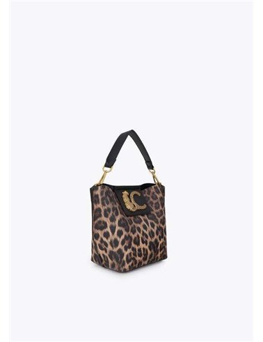 Bolso Cubo Animal Print Leopardo