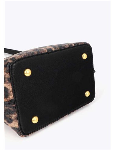Bolso Cubo Animal Print Leopardo
