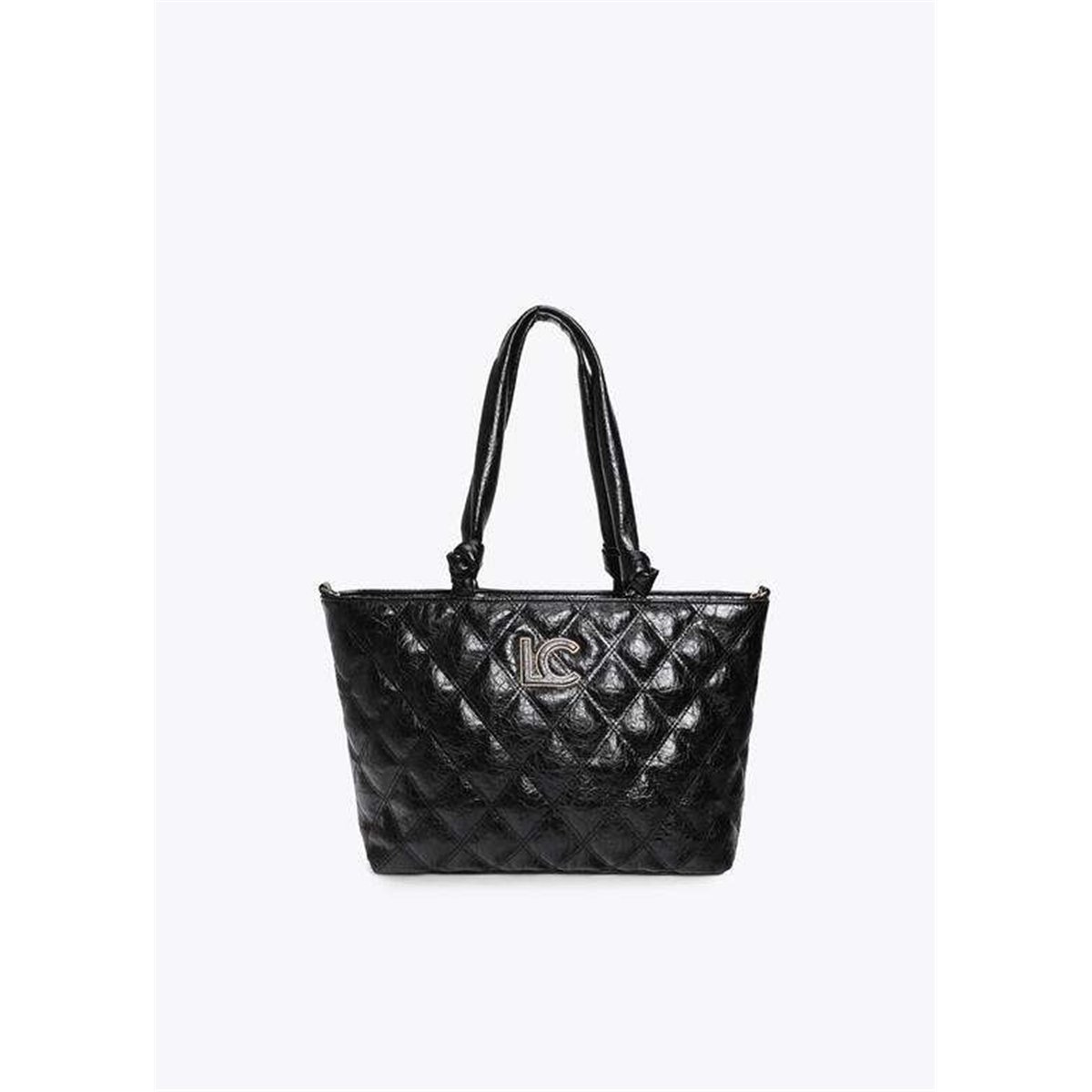 Bolso Shopper Acolchado Negro