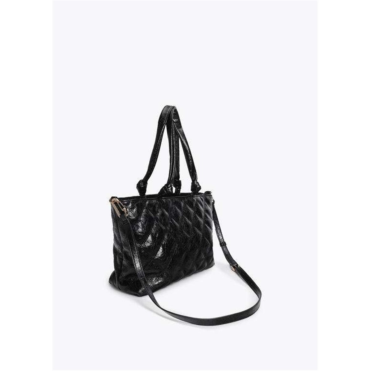 Bolso Shopper Acolchado Negro Bolso Shopper Acolchado Negro