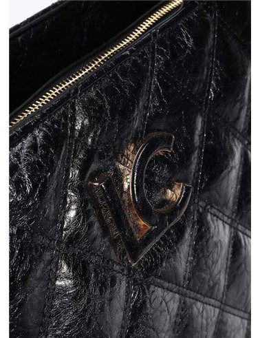 Bolso Shopper Acolchado Negro