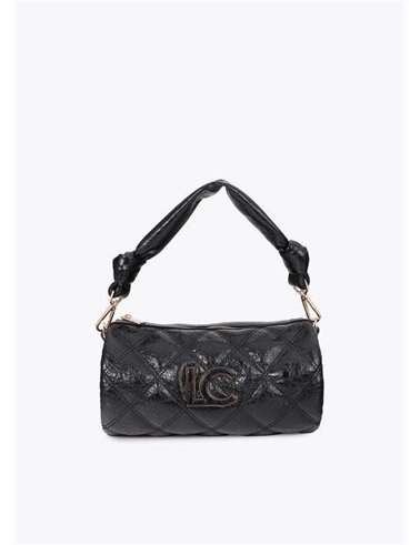 Bolso Bandolera Acolchada Negro