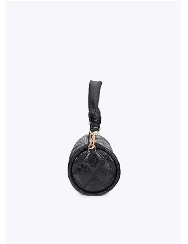Bolso Bandolera Acolchada Negro
