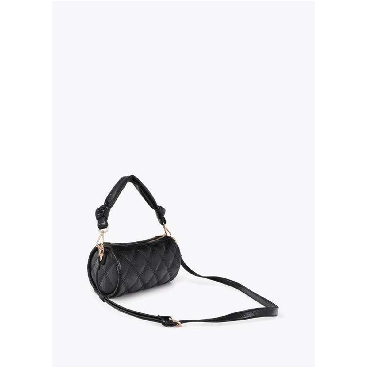 Bolso Bandolera Acolchada Negro
