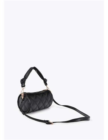 Bolso Bandolera Acolchada Negro