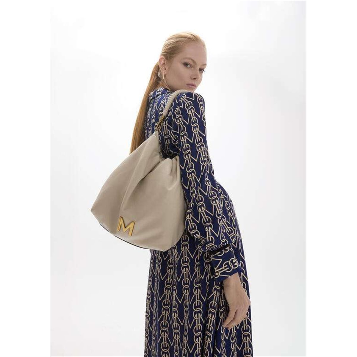 Bolso Saco Trenza Beig