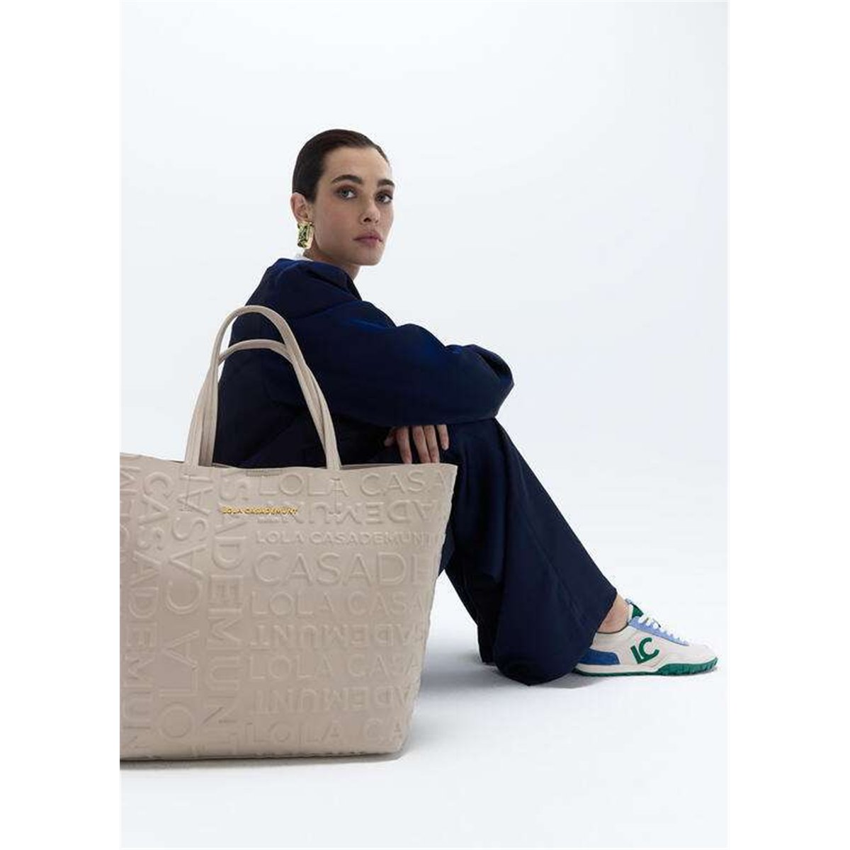 Bolso Shopper Grabado Negro