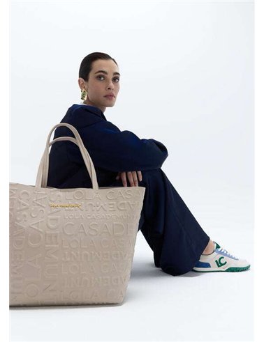 Bolso Shopper Grabado Negro